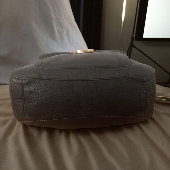 Michael Kors Black Soft Leather Fulton Chain Satchel - Picture 6 of 14